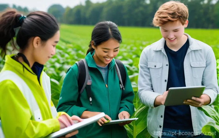친환경농업기술자 자격증 준비를 위한 계획 - **Prompt:** A dedicated sustainable agriculture technician, either male or female, in their late 20s...